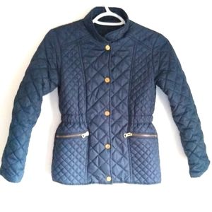 ✨3 for $25✨Girls navy blue snap up puffer jacket